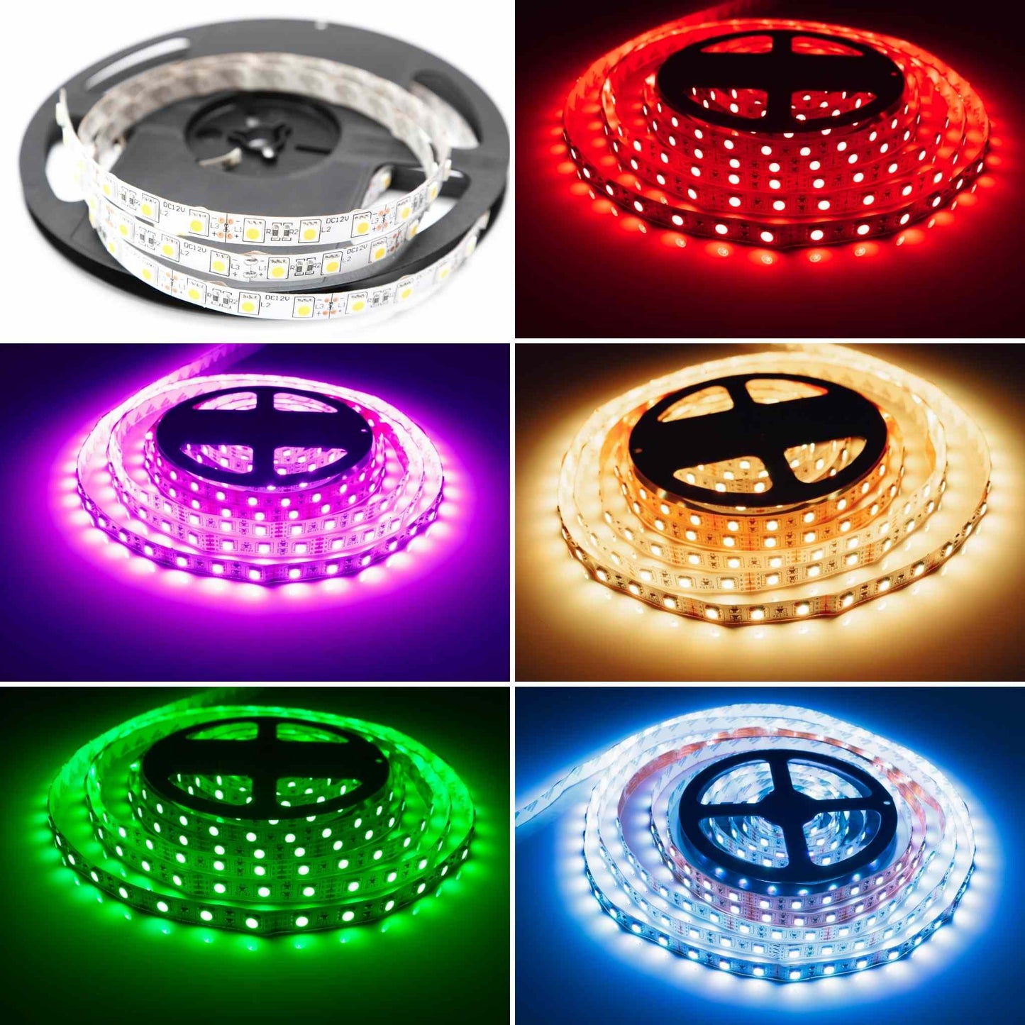 5050 RGB LED Strip with IR Remote Control (32.8ft)