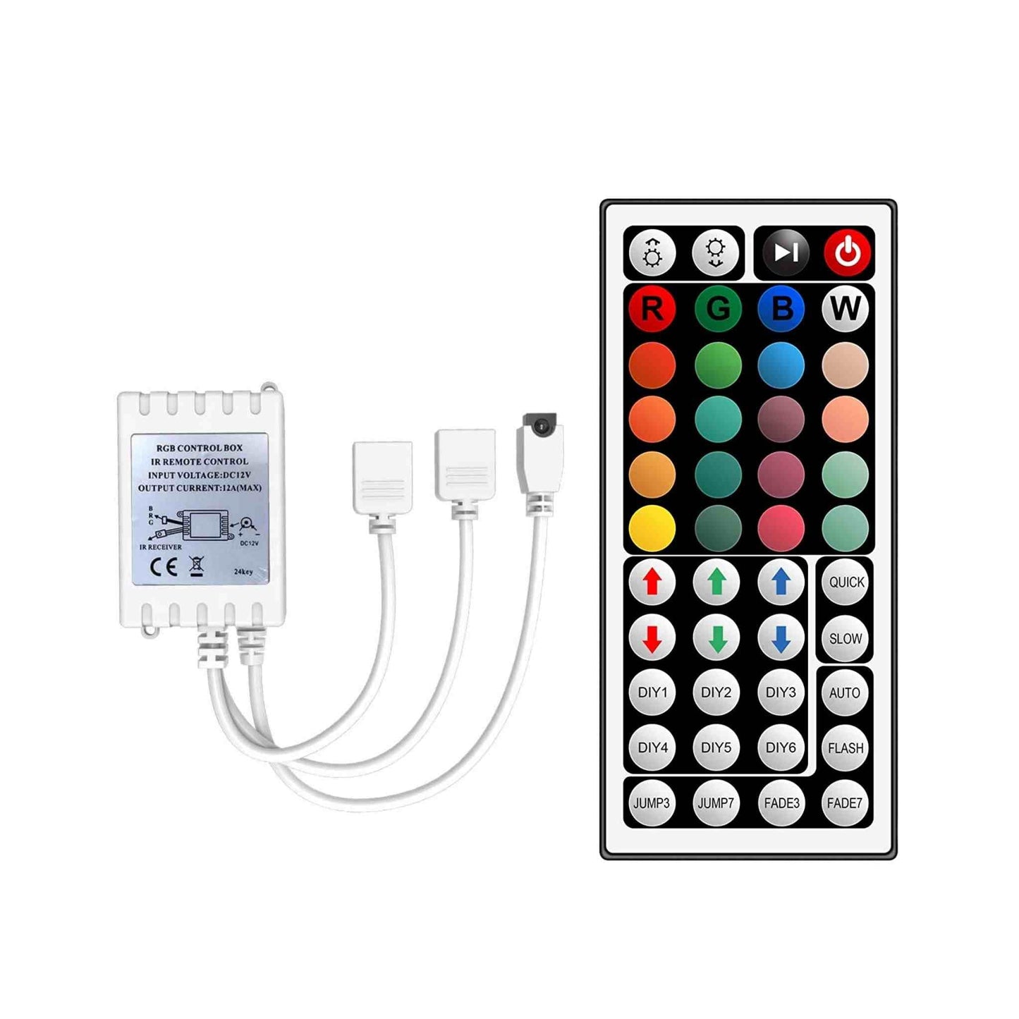 2-port IR Controller 44 Key remote control RGB LED Strip