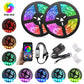 32.8ft LED Strip Light RGB Bluetooth App Waterproof Set