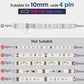 4-Pin RGB LED Light Strip Connectors (10 pcs)