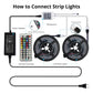 32.8ft LED Strip Light IR Remote Control Installation