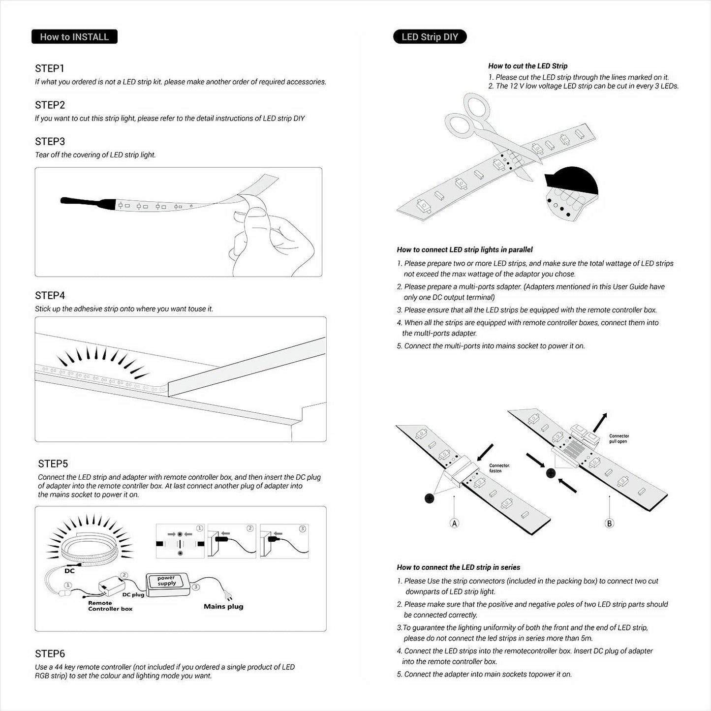 LED Strip Light Installation