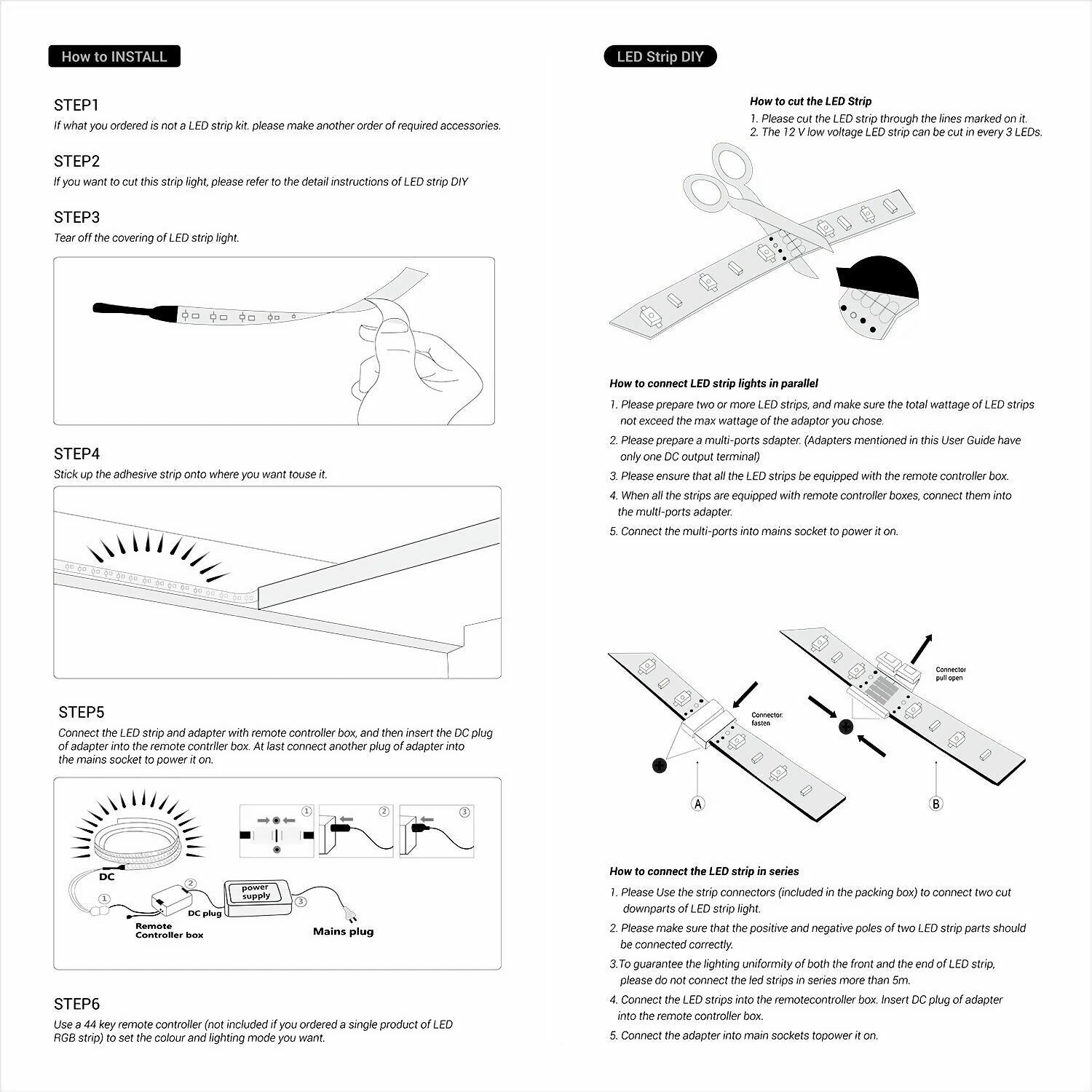 LED Strip Light Installation
