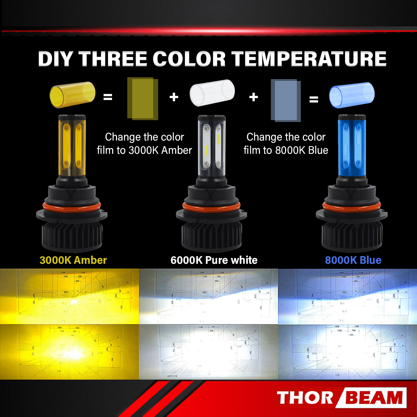 9007 led hot sale bulb